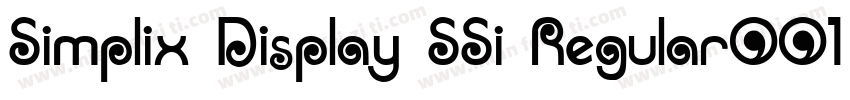 Simplix Display SSi Regular001001字体转换